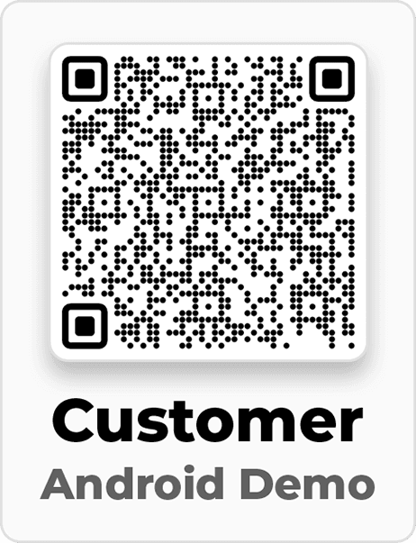 QR code to install the Customer App demo on Android
