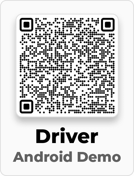 QR code to install the Driver App demo on Android