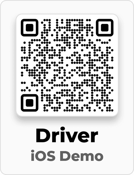 QR code to install the Driver App demo on iOS